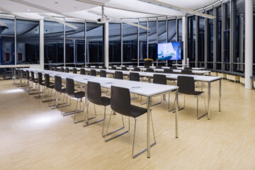 The conference room "Ellipse 1" in the conference hotel in Munich accommodates up to 70 people.