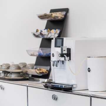 Catering-Angebot in der Tagungslocation bei München mit Kaffee und Tee.